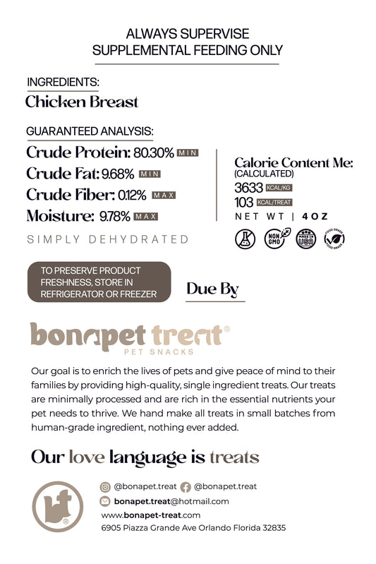 BONAPET TREAT Chicken Jerky