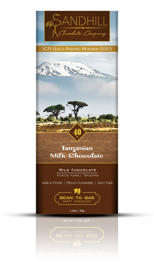 Sandhill Chocolate Company - 40% Tanzanian Milk Chocolate