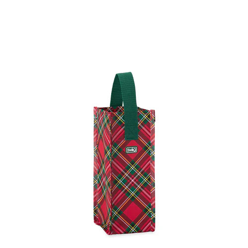 Swig- Christmas Plaid Reusable Gift Bag Large (Copy)