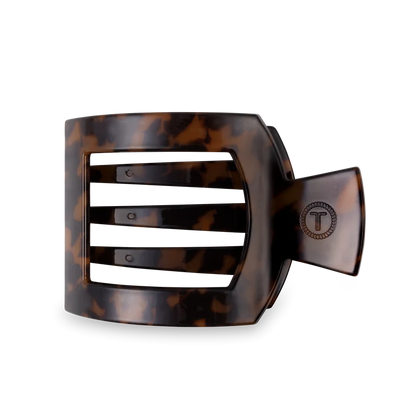 Teleties-Tortoise Flat Square Hair Clip
