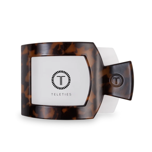Teleties-Tortoise Flat Square Hair Clip