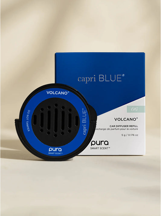 Capri Blue + Pura Car Diffuser Cartridge Volcano