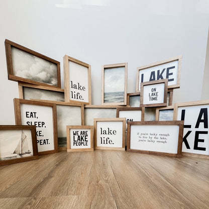 We Are Lake People | Wall Art, Summer Home Decor
