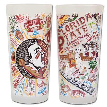 Florida State University Collegiate Drinking Glass