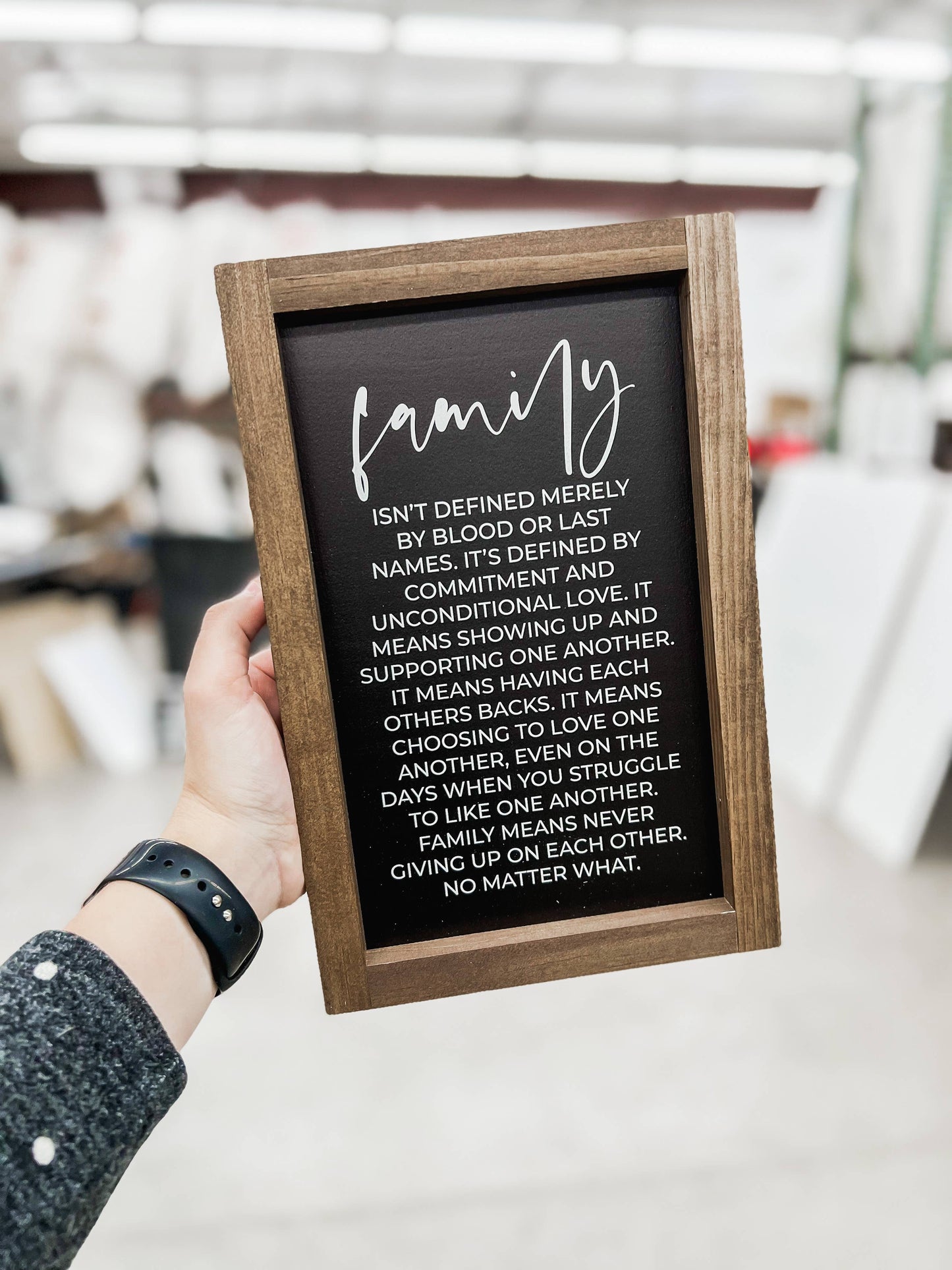 Family Isn't Defined Merely By Blood | Wall Decor Home Decor