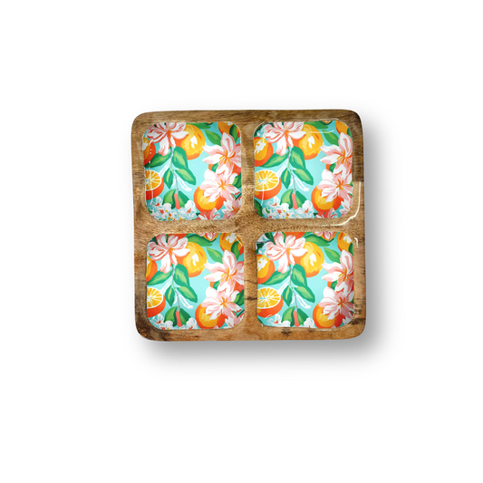 Oranges 12" Quad Tray w/ 4 Compartments 8-31