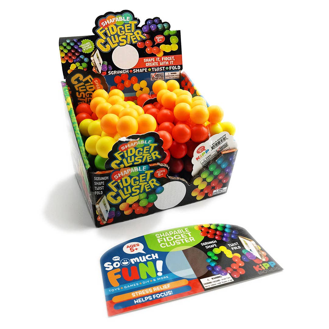 So Much Fun! Fidget Cluster Shape Toy - 12/Display