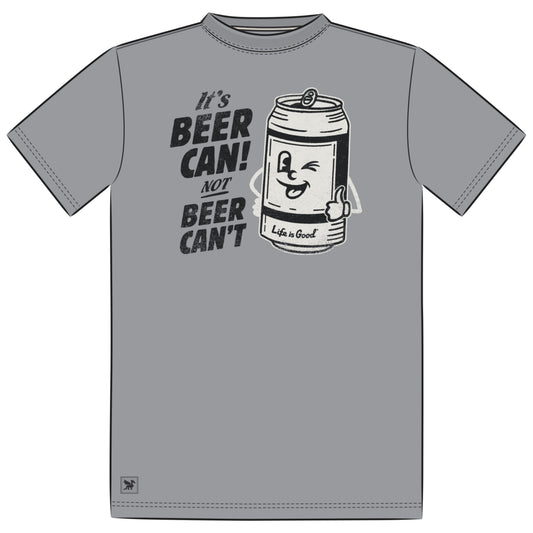 Men's Beer Can Short Sleeve Crusher-LITE Tee