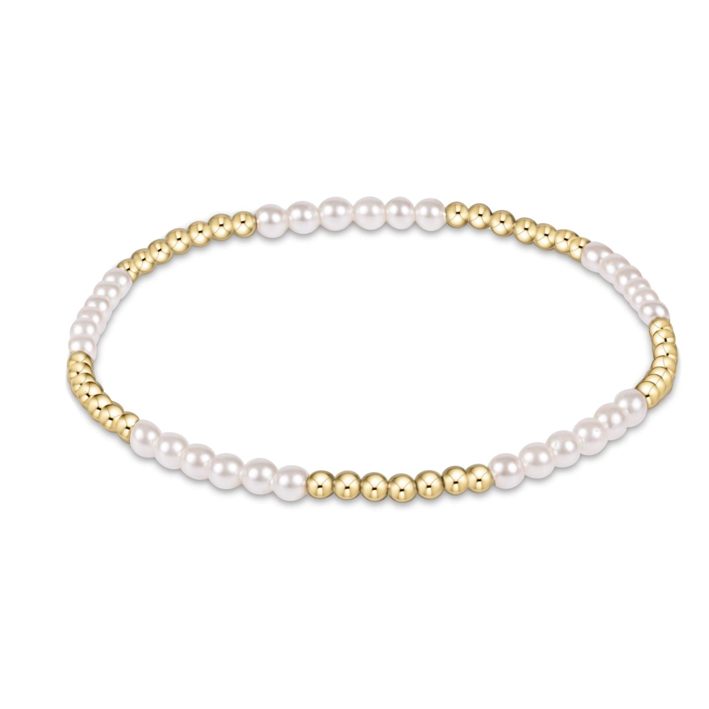 enewton Blissful Bracelet 3mm Pearl 2.5mm 14kt Gold-Filled Beads
