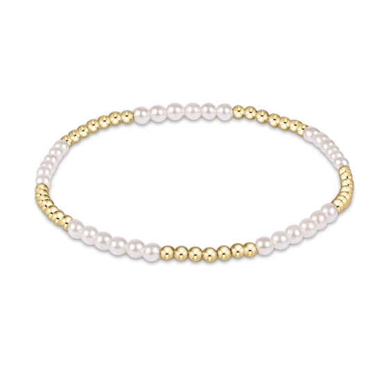 enewton Blissful Bracelet 3mm Pearl 2.5mm 14kt Gold-Filled Beads