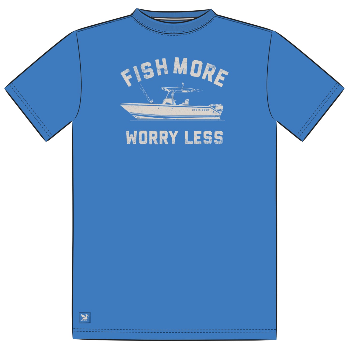 Men's Fish More Boat Short Sleeve Crusher-LITE Tee
