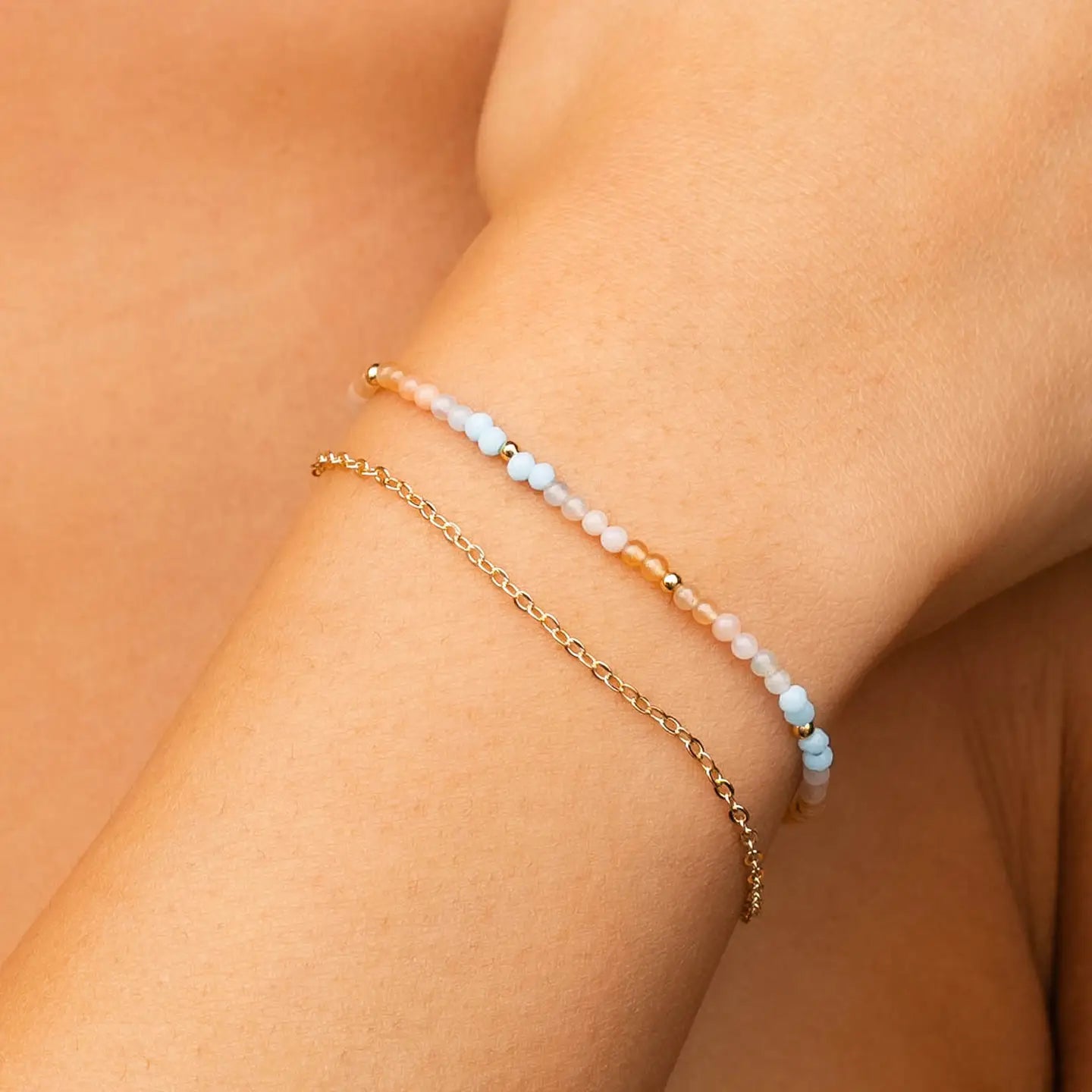 Lotus & Luna - 2mm Layered Healing Bracelet