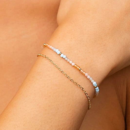 Lotus & Luna - 2mm Layered Healing Bracelet