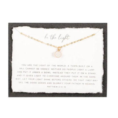 Be the Light | Christian Necklace  Matthew 5:14 14kt Gold Filled