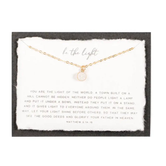Be the Light | Christian Necklace  Matthew 5:14 14kt Gold Filled