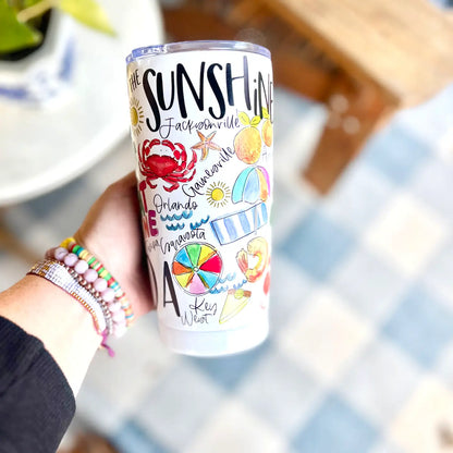 Florida Tumbler, 20 oz, State Designs