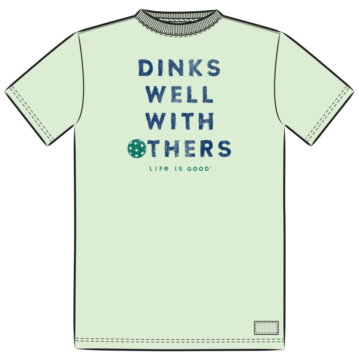 Men's Dinks Well With Others Pickleball Short Sleeve Crusher Tee