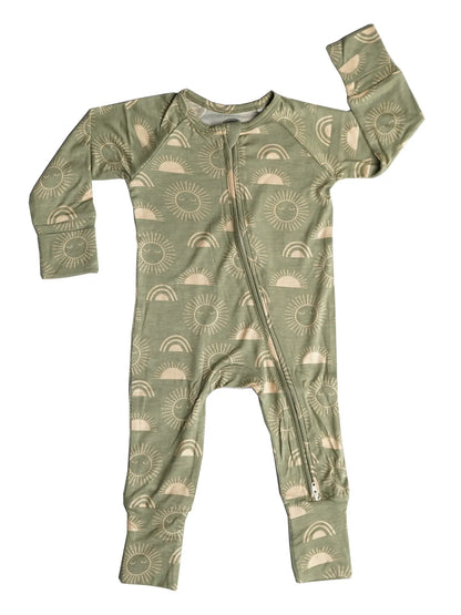 Celestial Sun Bamboo Pajamas Baby Pajamas Footie Pajamas
