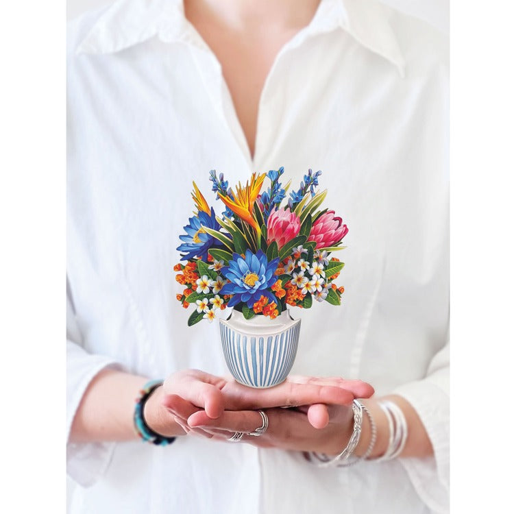 Fresh Cut Paper Mini Bouquet Pop-Up Cards