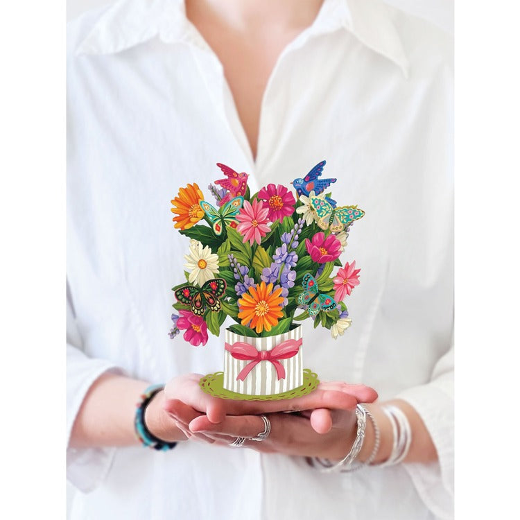 Fresh Cut Paper Mini Bouquet Pop-Up Cards