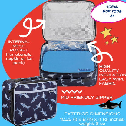Yumbox Classic Lunch Bag - Pacific Shark