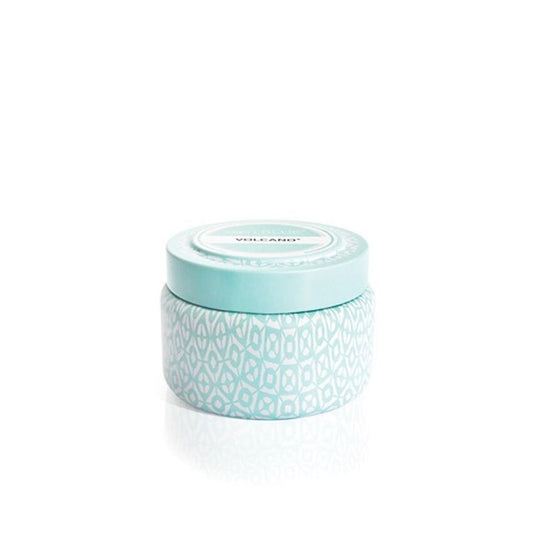 Capri Blue Volcano Aqua Signature Printed Travel Tin