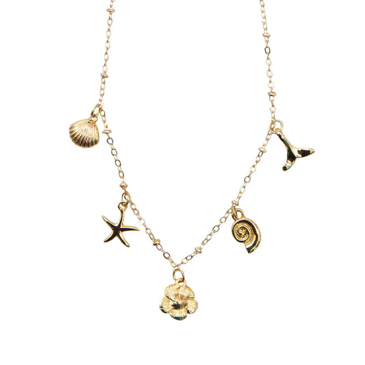 Lotus & Luna - Ocean Treasures Metal Charm Necklace