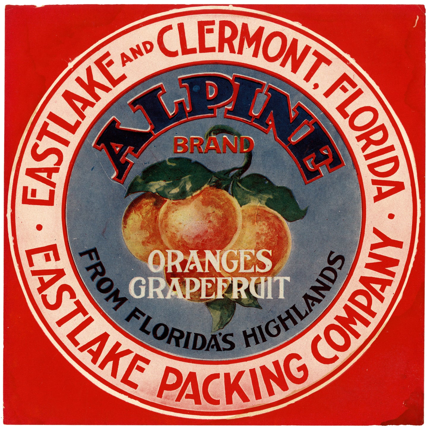 Lake County Citrus Label