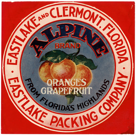 Lake County Citrus Label