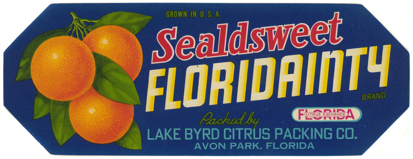 Polk County Citrus Label