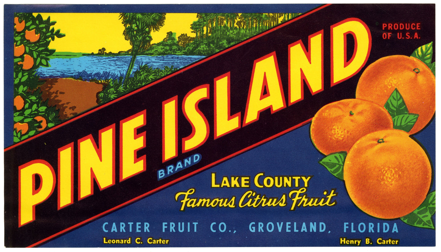 Lake County Citrus Label