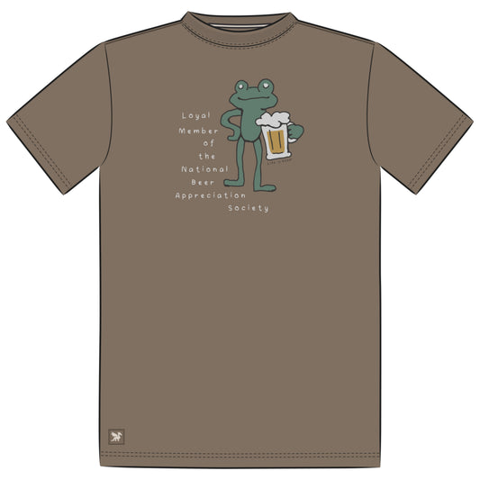 Men's National Beer Appreciation Frog Short Sleeve Crusher-LITE Tee