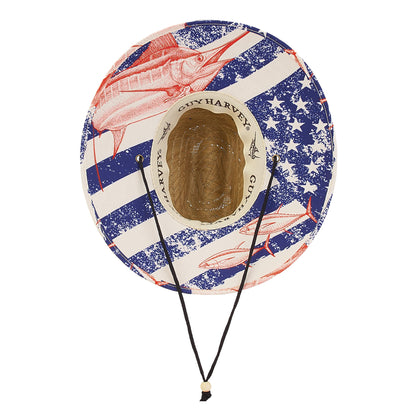 Sun 'N' Sand - Guy Harvey, Rush Straw Lifeguard, Brim 4.5"