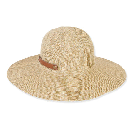 Sun 'N' Sand - Natural, Paperbraid Rollup Floppy, Brim 4"