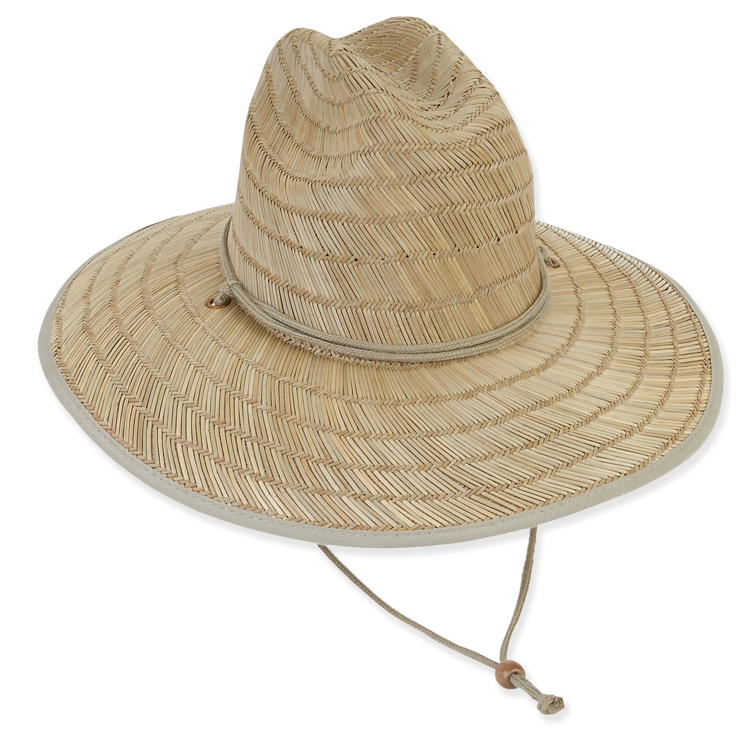 Sun 'N' Sand - Natural, Rush Straw Lifeguard, Brim 4"