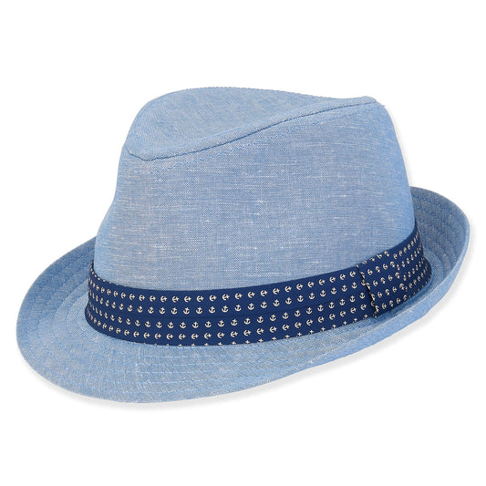 Sun 'N' Sand - Charles | Young Boy Cotton Fedora Hat