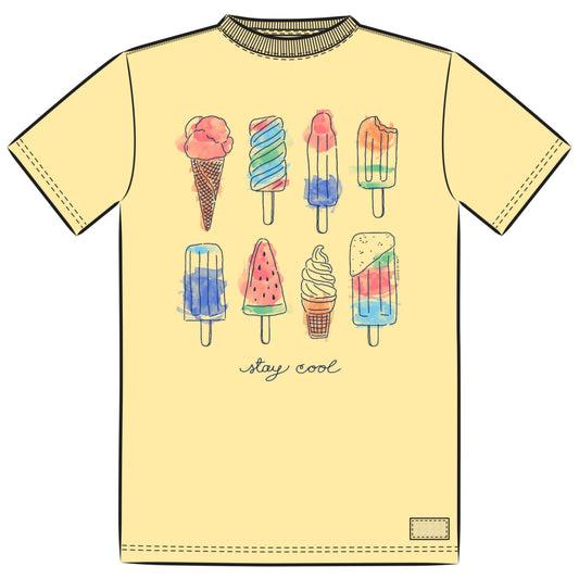 Kids Ice Cream & Popsicles Crusher Tee