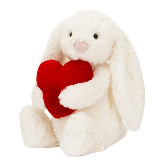 Bashful Red Love Heart Bunny