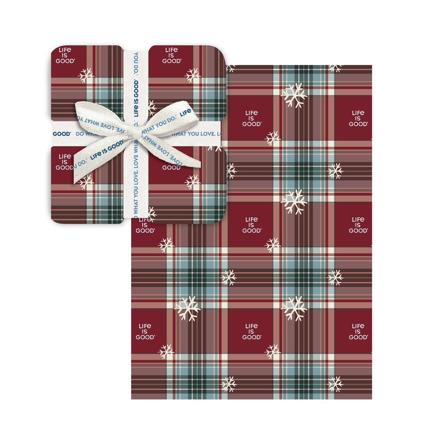 Snowflake Plaid Plush Throw Blanket