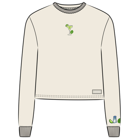 Women's Mini Margarita Long Sleeve Crusher Boxy Tee