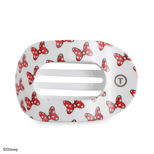 Teleties- Minnie Mouse Loves Her Bows Flat Round Hair Clip