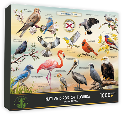 Native Birds of Florida 1000-piece jigsaw puzzle box front