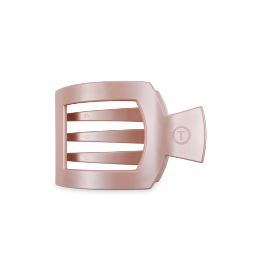 Pearly Pink  Flat Square Hair Clip