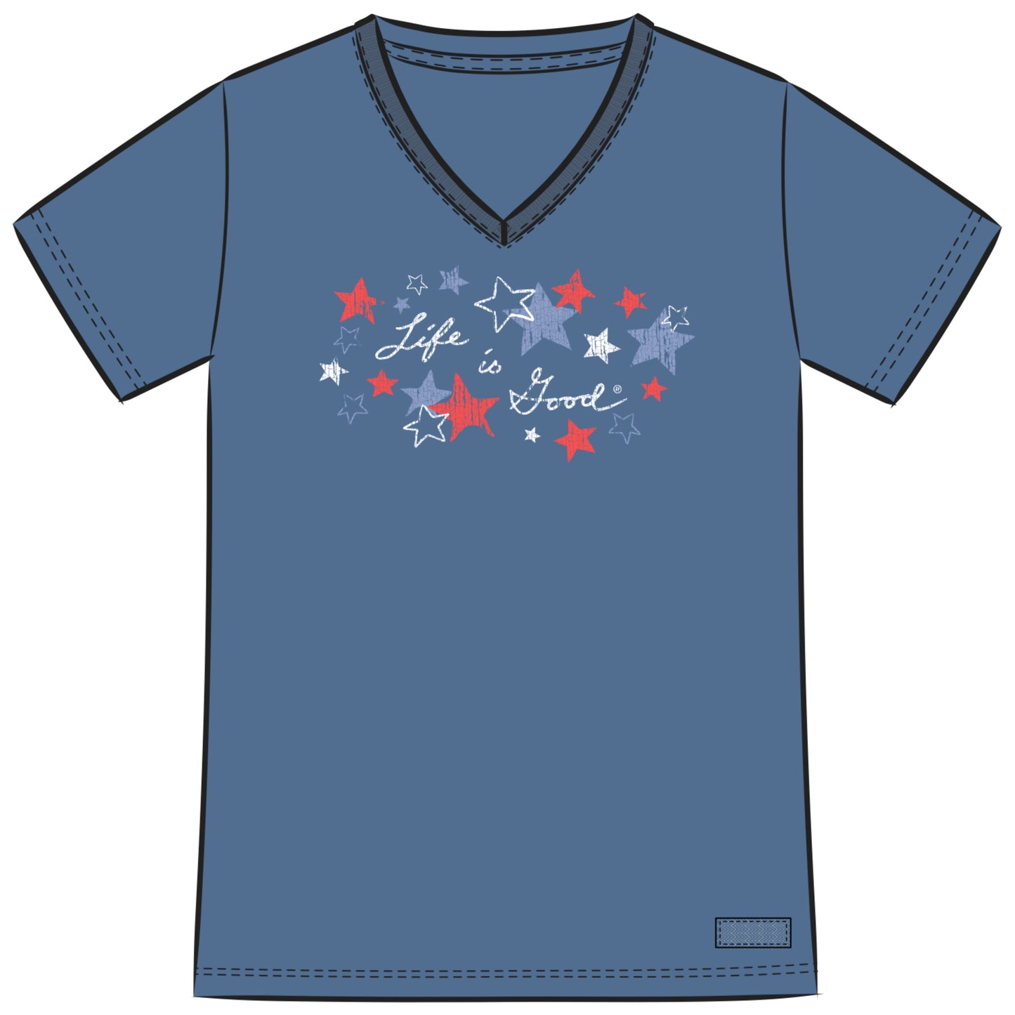 Women's Americana Stars Crusher-LITE Vee