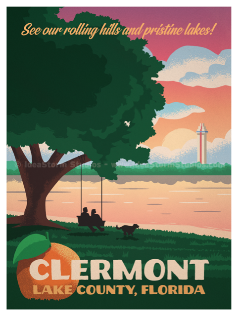 Clermont - 12” x 16” Giclee Prints Bagged and Boarded with Artist Bio