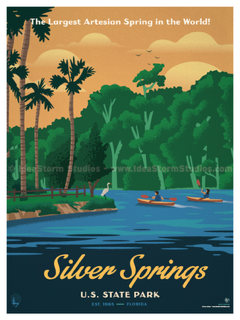 Silver Springs - 12” x 16” Giclee Prints Bagged and Boarded with my Artist Bio