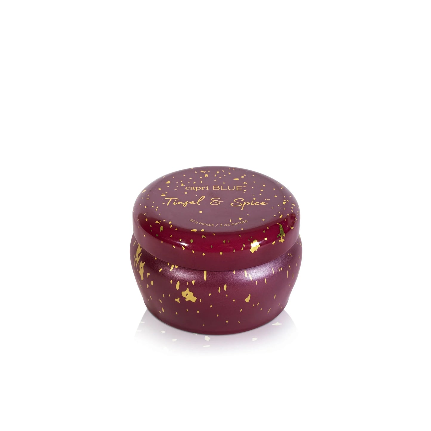 Capri Blue Tinsel & Spice Glimmer Mini Tin