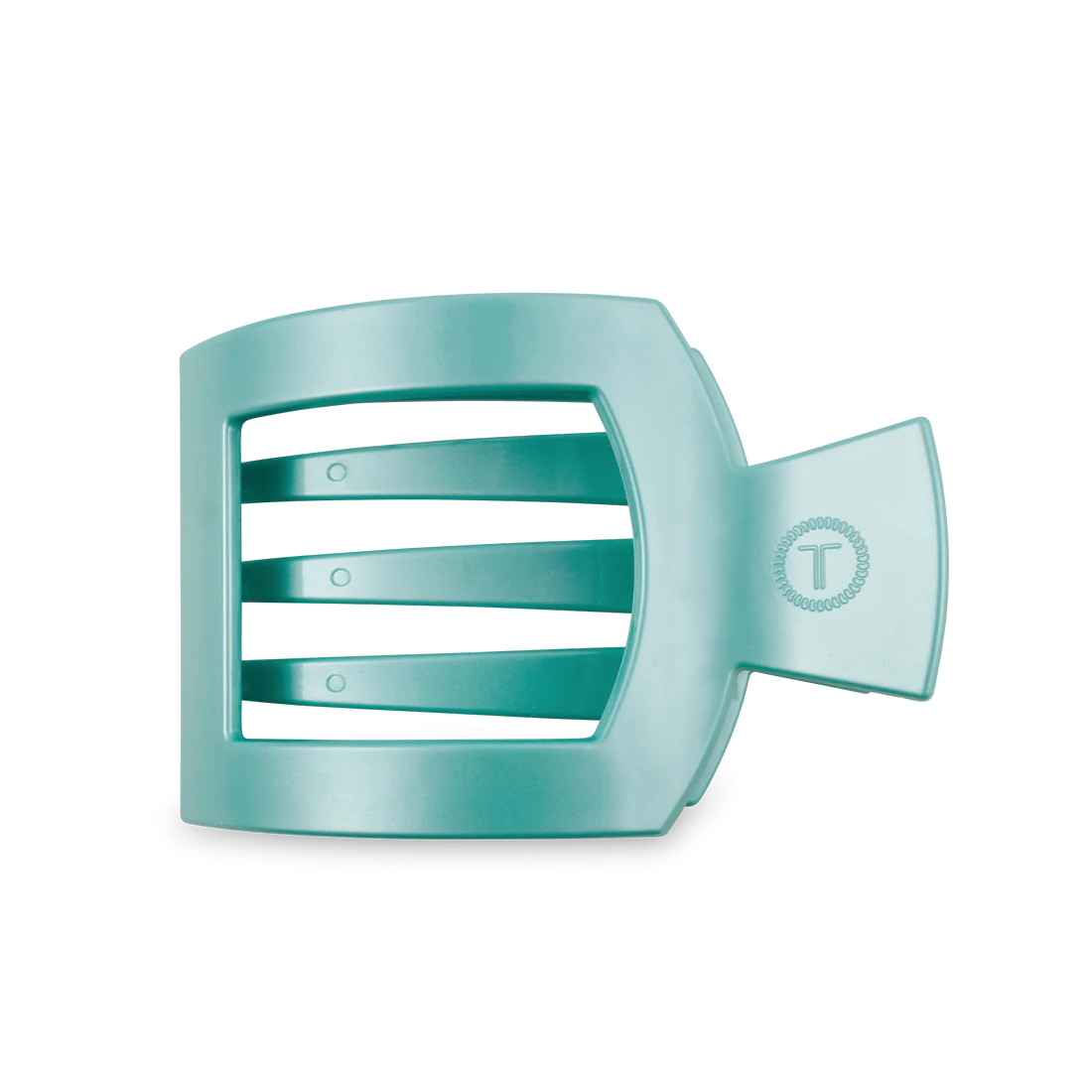 Totally Turquoise  Flat Square Hair Clip