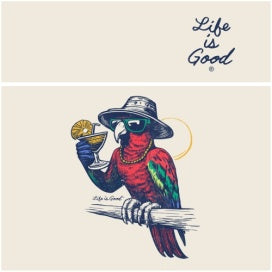 MEN'S GOOD VIBES PARROT CRUSHER TEE