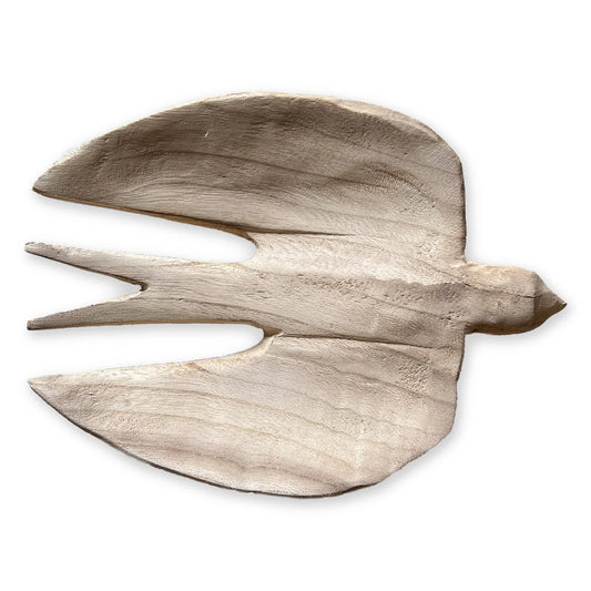 Large Hand Carved Wooden Bird